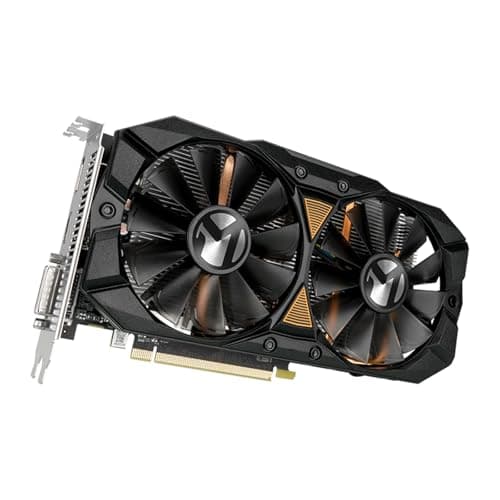 maxsun AMD Radeon RX 580 8GB 2048SP GDDR5 Computer Video Graphics Card GPU for PC Gaming 256-Bit DirectX 12 DVI, HDMI, DisplayPort Multi Monitors Extend (Black)