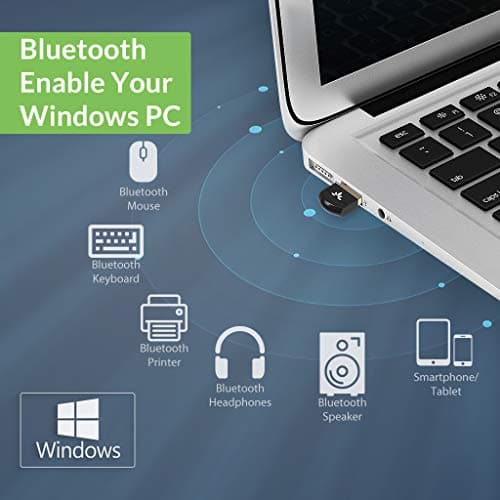 Avantree DG45 USB Bluetooth Adapter Dongle for PC, Computer, Desktop, and Laptop - Compatible with Windows 11/10/8.1/8 Only - Connects Bluetooth Headphones, Speakers, Keyboards, Mice, and Printers