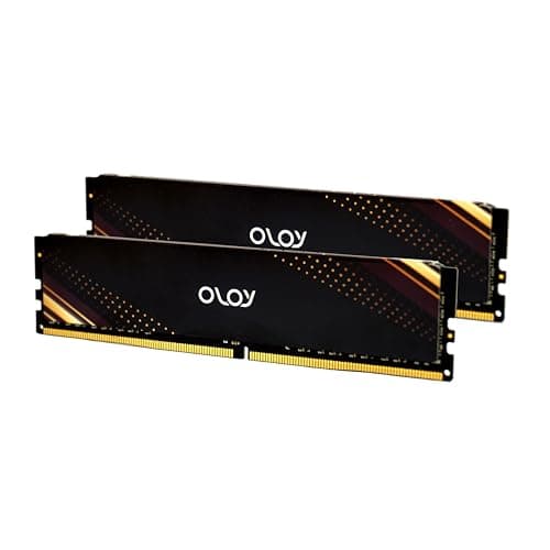 OLOy DDR4 RAM 16GB (2x8GB) Black Saturn 2400 MHz CL17 1.2V 288-Pin Desktop UDIMM (MD4U0824170BB1DA)