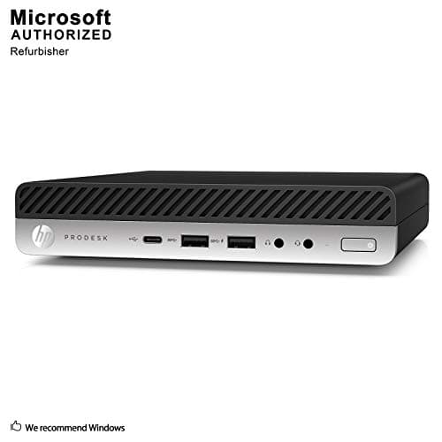 HP ProDesk 600 G3 Mini PC Desktop Intel Core i5-6500T (Quad Core) 16GB RAM 256GB PCIe Solid State Drive USB-C Windows 10 Professional (Renewed)