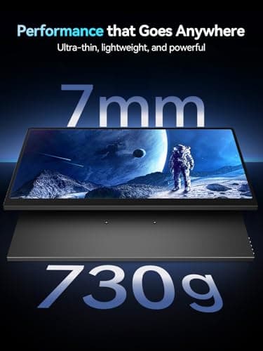 Newsoul 16" OLED Portable Monitor, Laptop Screen Extender 3K 2880x1800 120Hz 0.1ms Response, 500 Nits Brightness, 100000:1 Contrast, 100% DCI-P3 Ultra-Slim Travel Monitor for Phone Game Consoles