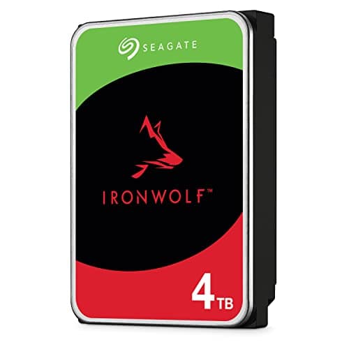Seagate IronWolf 4TB NAS Internal Hard Drive CMR 3.5 Inch SATA 6Gb/s 5400 RPM 64MB Cache for RAID Network Attached Storage Rescue Services (ST4000VNZ06/006)