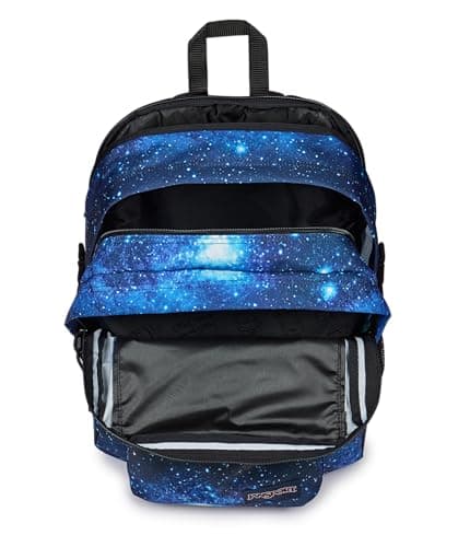 JanSport Main Campus Backpack - Travel or Work Backpack with 15-Inch Laptop Sleeve and Dual Water Bottle Pockets, Stellar Starfield