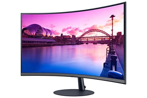 Samsung 27-Inch S39C Series FHD Curved Gaming Monitor, 75Hz, AMD FreeSync, Game Mode, Advanced Eye Comfort, Frameless Display, Built in Speakers, Slim Metal Stand, LS27C392EANXGO, Black
