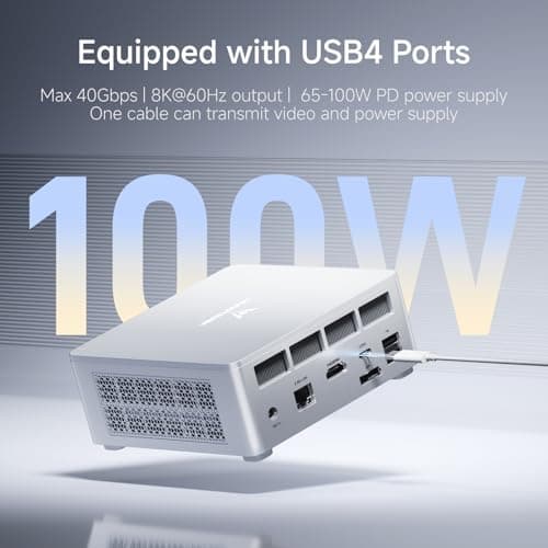 MINISFORUM Mini PC UM870 Slim,AMD Ryzen 7 8745H(8C/16T, Up to 5.0GHz),AMD Radeont 780M Mini Computer,32GB DDR5 RAM & 1TB PCIe 4.0 SSD,Support 8K@60Hz HDMI 2.1/USB4 Output, WIFI6E/BT5.3/Auto Power On