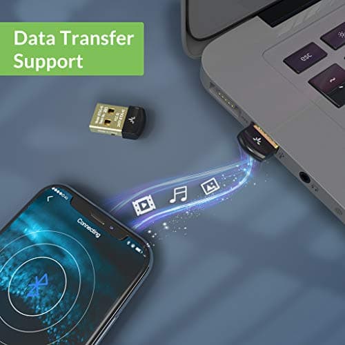 Avantree DG45 USB Bluetooth Adapter Dongle for PC, Computer, Desktop, and Laptop - Compatible with Windows 11/10/8.1/8 Only - Connects Bluetooth Headphones, Speakers, Keyboards, Mice, and Printers