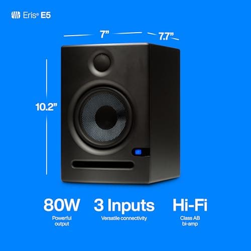 PreSonus Eris E5 2-Way 5.25" Near Field Studio Monitor