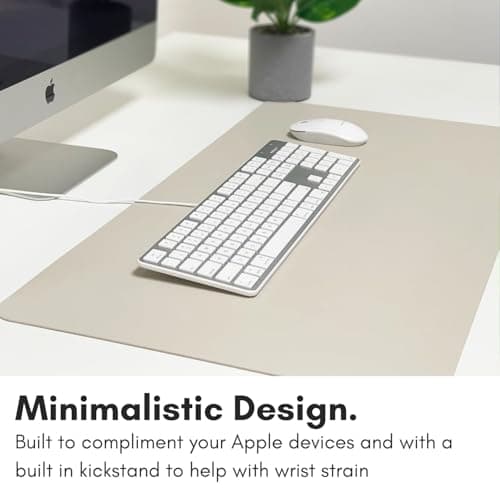 Macally Ultra-Slim USB Wired Keyboard with Number Keypad for Apple Mac Pro, MacBook Pro/Air, iMac, Mac Mini, Laptop Computers, Windows Desktop PC Laptops, Silver (SLIMKEYPROA)