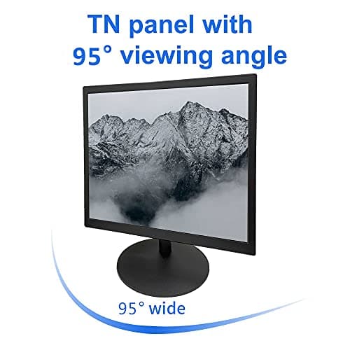 17" Monitor Square Monitor 1280 X 1024 with 45% sRGB Color Correction and 5:4 Aspect Ratio, 75 Hz, VESA Mountable, VGA, HDMI, TN Panel