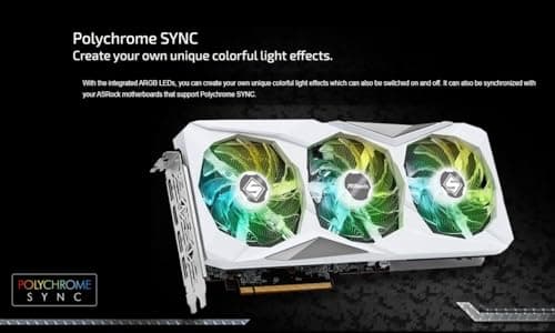 ASRock AMD Radeon RX 7600 Steel Legend 8GB OC GDDR6 128-bit 0dB Silent Cooling Graphics Card DisplayPort 7680 x 4320 HDMI 18 Gbps 3 Fans PCI Express 4