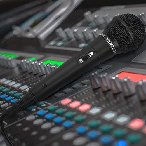 Wired Karaoke Microphone, Handheld for Singing, With 2.5m Cable, Vocal Dynamic Mic for Speaker, AMP, Mixer, DVD