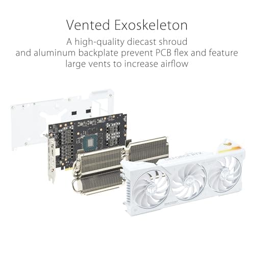 ASUS TUF Gaming GeForce RTX™ 4070 Ti Super BTF White OC Edition Gaming Graphics Card (PCIe 4.0, 16GB GDDR6X, Exclusive to BTF ATX Motherboards