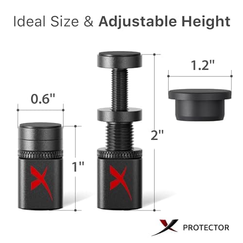 X-Protector GPU Support Bracket - Small GPU Sag Bracket 1" - 2" - Premium GPU Stand with Rubber Pad - Ideal Graphics Card Support for The Most Set Ups!