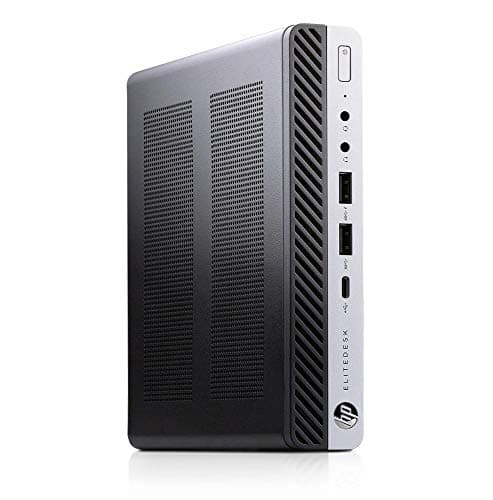 HP EliteDesk 800 G3 Mini Desktop Computer, 27" FHD Monitor, RGB Headset, Core i7-6700 3.4GHz, 16GB DDR4 RAM, 256GB SSD, USB WiFi+BT, Keyboard&Mouse, Windows 11 Pro (Renewed)