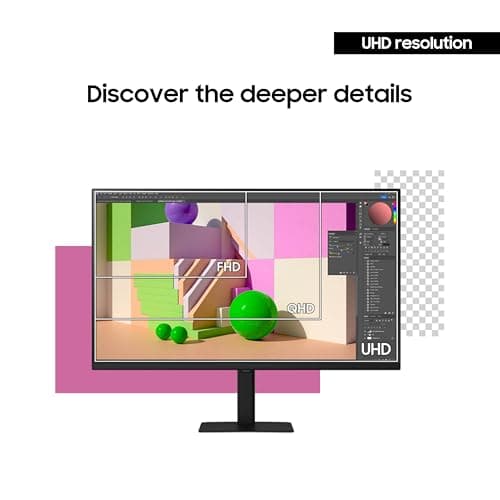 SAMSUNG 32" ViewFinity S7 (S70D) 4K UHD IPS HDR10 High Resolution Monitor, HDMI & DP Port, TUV-Certified, 2025, LS32D700EBNXGO