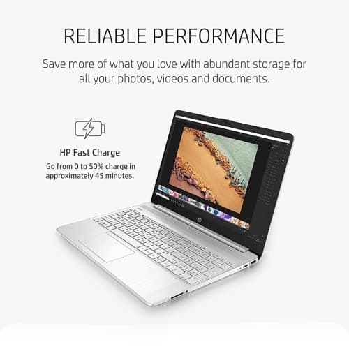 HP Pavilion 15.6" HD Touchscreen Anti-Glare Laptop, 16GB RAM, 256GB SSD Storage, Intel Core Processor up to 4.1GHz, Up to 11 Hours Long Battery Life, Type-C, HDMI, Windows 11 Home, Silver