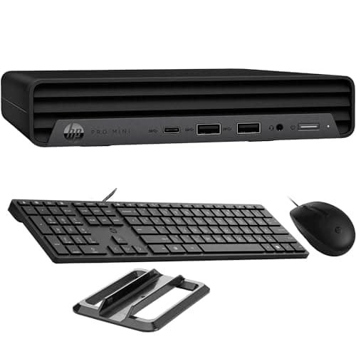 HP Pro Mini 400 G9 Mini PC Business Desktop Computer, 32GB DDR4 RAM, 1TB PCIe SSD, Intel 6-Core i5-12500T (Beat i7-11700T), WiFi 6, Bluetooth, 2 Type-C + 2 DisplayPort + HDMI, Windows 11 Pro, Wendbo