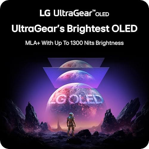 LG 27GX790A-B 27-inch Ultragear OLED Gaming Monitor QHD 1440p 480Hz, 0.03ms, DisplayPort 2.1, True Black 400, NVIDIA G-Sync, AMD FreeSync Premium Pro, HDMI, USB, Tilt/Height/Swivel/Pivot Stand, Black