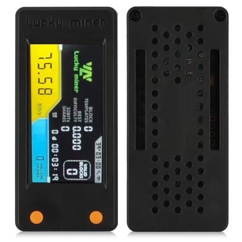 Bitcoins Miner Lotto Mining Device 78K/S 2.4G WiFi/Hotspot SHA-256 Asic Chip BM1366 Portable LV02 Micro Silent Cryptocurrency Home Use BTC Miner Machine Solo Miner
