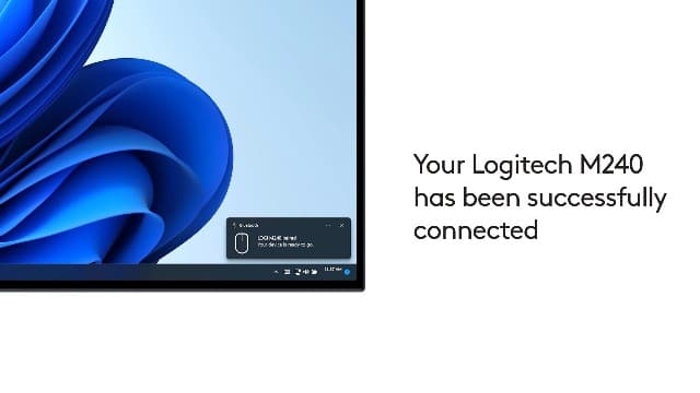 Logitech M240 Silent Bluetooth Mouse, Wireless, Compact, Portable, Smooth Tracking, 18-Month Battery, for Windows, macOS, ChromeOS, Compatible with PC, Mac, Laptop, Tablets - Graphite