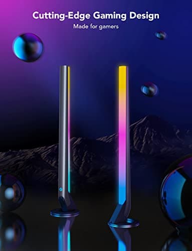 Govee RGBIC Gaming Light Bars H6047 with Smart Controller, Wi-Fi Smart LED Gaming Lights with Music Modes and 60+ Scene Modes Built, Works with Alexa & Google Assistant, Game Room Lights Decor