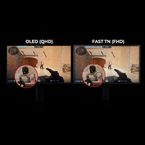 BenQ Zowie XL2566X+ | 24.1 | Fast TN 400Hz Gaming Monitor for Esports | Motion Clarity DyAc2 | 1080p | XL Setting to Share | Shielding Hood | New Industrial Grade Ball Bearing Height Adjustment