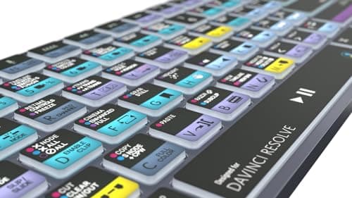 Logickeyboard Wireless Backlit 'Titan' Designed for Editing in Blackmagic's Davinci Resolve • p/n LKB-RESB-TM-US