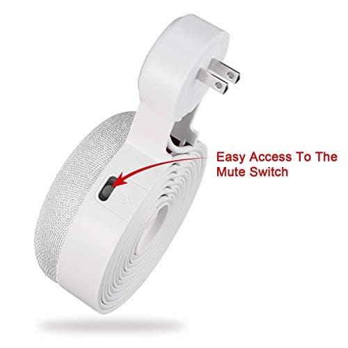 Google Home Mini Wall Mount Holder, Space-Saving Design AC Outlet Mount, Perfect Cord Management for Google Home Mini Voice Assistant 1st Gen Only (White,1 Pack)…