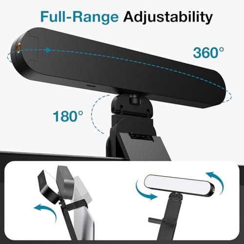 InnoGear Video Conference Light, On-Camera Video Lights for Monitor Desk LED Streaming Lighting with Remote and Touch Control Selfie Zoom Lighting for Computer Webcam Laptop Podcast, Recording