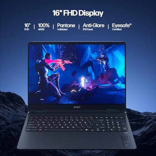 HP OMEN 16" Gaming Laptop 2K 144Hz - AMD Ryzen 9 8940HX, NVIDIA RTX 5060, 32GB RAM, 2TB SSD, RGB Backlit Keyboard, Wi-Fi 6E, Cooling Pad Bundle, Windows 11 Pro