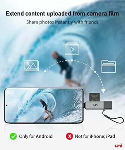 uni SD Card Reader, High-Speed USB C to Micro SD Card Adapter USB 3.0 Dual Slots, Memory Card Reader for SD/Micro SD/SDHC/SDXC/MMC, Compatible with MacBook Pro/Air, Chromebook, Android Galaxy