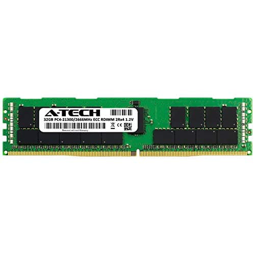 A-Tech 32GB RAM Replacement for Hynix HMA84GR7AFR4N-VK | DDR4 2666MHz PC4-21300 2Rx4 1.2V ECC RDIMM Registered 288-Pin DIMM Memory Module