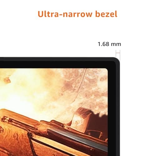 Amazon Basics 24 inch Gaming Monitor, FHD 1080P, 165Hz, VESA Compatible, Adaptive sync, 1ms Response, Black
