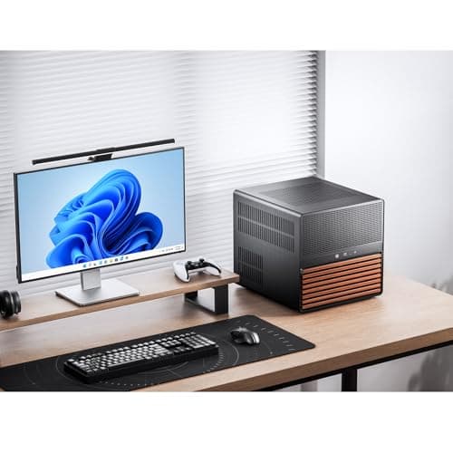 JONSBO N5 NAS Pc Case, E-ATX,12HDD+4SSD Drive Bay GPU HP Host, Supports Max. 4 GPU,E-A.TX(330mm) MB/ATX PSU Supports, with 3 Fans Built-in, 8 Slots PCI, Solid Wood Veneer Computer Case,Home Server