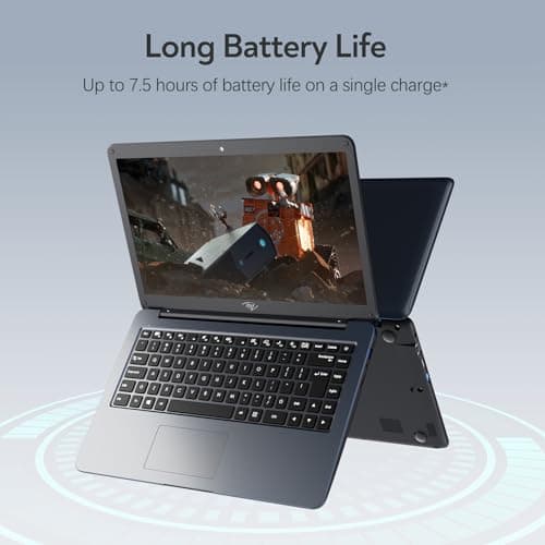 Itel 14 inch Laptop Computer, Intel Celeron N4000, 8GB RAM & 256GB SSD, Intel UHD Graphics 600, Windows, 14-inch Micro-Edge HD Display, Ultra Slim, Long Battery Life, 2.4G/5G WiFi, BT 5.0, HDMI