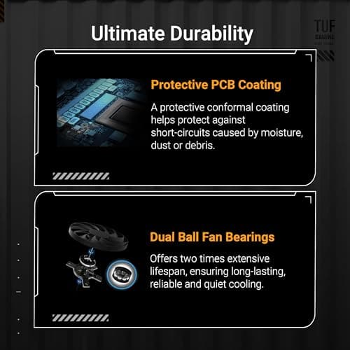ASUS TUF Gaming GeForce RTX ™ 5060 Ti 16GB GDDR7 OC Edition Gaming Graphics Card (PCIe® 5.0, HDMI®/DP 2.1, 3.1-Slot, Military-Grade Components, Protective PCB Coating, axial-tech Fans)