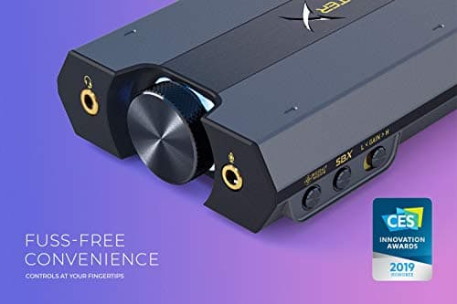 Sound BlasterX G6 Hi-Res 130dB 32bit/384kHz Gaming DAC, External USB Sound Card with Xamp Headphone Amp, Dolby Digital, 7.1 Virtual Surround Sound, Sidetone/Speaker Control for PS4, Xbox One