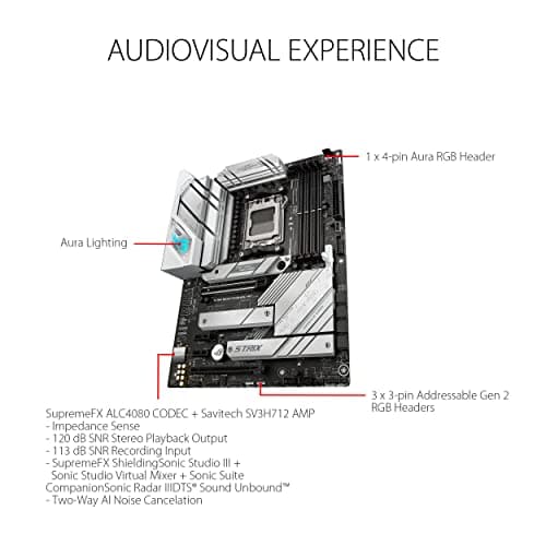 ASUS ROG Strix B650-A Gaming WiFi 6E AM5 (LGA1718) Ryzen 7000 Motherboard(12+2 Power Stages,DDR5,3xM.2 Slots,PCIe® 4.0, 2.5G LAN,WiFi 6E,USB 3.2 Gen 2x2 Type-C® Port)