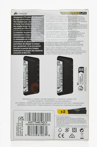 CORSAIR VENGEANCE LPX DDR4 RAM 64GB (2x32GB) 3600MHz CL18-22-22-42 1.35V Intel AMD Desktop Computer Memory - Black (CMK64GX4M2D3600C18)