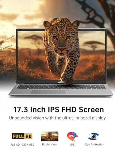 ACEMAGIC 2024 17.3Inch Laptop,FHD Display Laptop with Quad Core-12th Alder Lake N97(Up to 3.6GHz), 6000Mah Battery,16GB RAM 512GB ROM Business Laptop Computer.