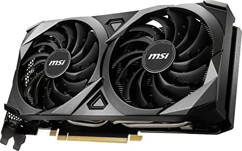 MSI Gaming GeForce RTX 3060 Ti LHR 8GB GDRR6X, Boost Clock: 1695 MHz, 256-Bit, HDMI/DP, Nvlink, Torx Fan 3, Ampere Architecture OC Graphics Card (RTX 3060 TI Ventus 2X 8GD6X OC)