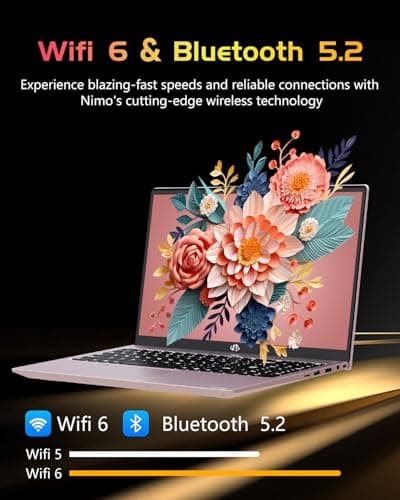 NIMO 15.6 FHD Student Laptop, 16GB RAM, 1TB SSD, Intel Pentium Quad-Core N100(Beat to i3-1115G4, Up to 3.4GHz), 2 Years Warranty, Backlit Keyboard, Fingerprint, Win 11, Rose Gold