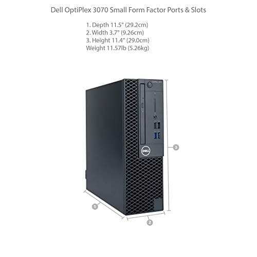 Dell OptiPlex 3070 SFF Small Form Factor Desktop - 9th Gen Intel Core i7-9700 8-Core CPU up to 4.70GHz, 32GB DDR4 Memory, 1TB SSD, Intel UHD Graphics 630, DVD Burner, Windows 11 Pro (Renewed)
