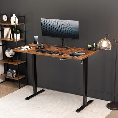 VIVO Universal 60 x 30 inch Table Top for Standard and Sit to Stand Height Adjustable Home and Office Desk Frames, Rustic Vintage Brown Desktop, DESK-TOP60-30N