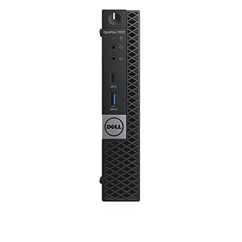 Dell OptiPlex 7050 Micro Form Factor Desktop Computer, Intel Core i7-7700T, 16GB DDR4-2400 (2x8GB), 512GB Solid State Drive, Windows 10 Pro (Renewed)