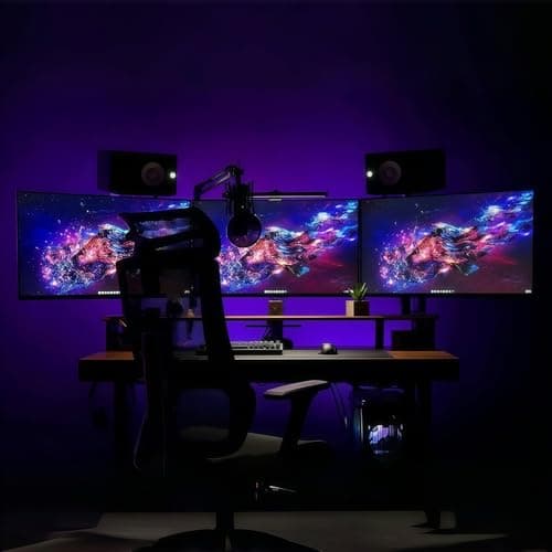 Kado Triple Monitor Setup - 3-Pack 27" Curved 1920x1080 Computer Monitor 1500R 75Hz VESA Mount HDMI Office Gaming Hybrid Built-in Speakers (C27X Trio Series)