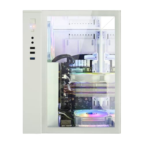 LXZ Gaming Desktop PC Core i5-13400F & Arc B580 12GB GPU, 32GB RAM, 1TB SSD - High Performance Desktop Computer for Gaming/Design (White)