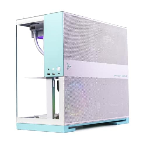 Skytech Gaming Aqua Desktop PC, Ryzen 7 7700X 4.5 GHz (5.4GHz Turbo), NVIDIA RTX 5060, 1TB Gen4 NVMe SSD, 32GB DDR5 RAM 5600 RGB, 850W Gold ATX 3 PSU, 360mm ARGB AIO, Wi-Fi, Win 11