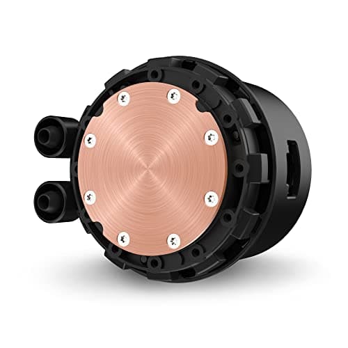 NZXT Kraken 240 - RL-KN-240-B1 - 240mm AIO CPU Liquid Cooler - Customizable 1.54" Square LCD Display for Images, Performance Metrics and More - High-Performance Pump - 2 x F120P Fans - Black