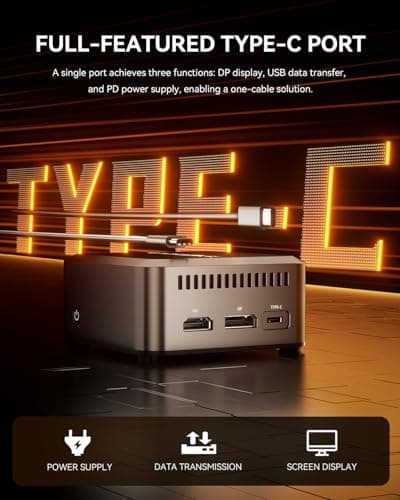 Intel Twin Lake N150(Upgraded N100) Mini PC, Mini Desktop PC with LPDDR5 12GB RAM 512GB M.2 2242 SSD, Mini Computers 4K Triple Display/Dual 2.5G LAN/WiFi5/BT5 for Office/Business